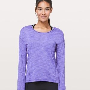 Lululemon sweat embrace long sleeve purple